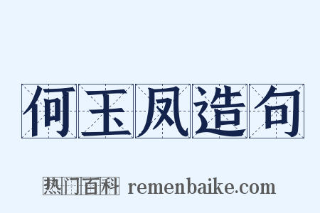 何玉凤造句是什么意思的图片